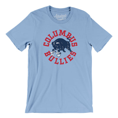 Columbus Bullies Football Men/Unisex T-Shirt-Baby Blue-Allegiant Goods Co. Vintage Sports Apparel