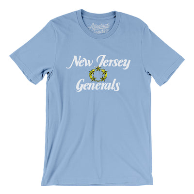 New Jersey Generals Football Men/Unisex T-Shirt-Baby Blue-Allegiant Goods Co. Vintage Sports Apparel