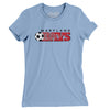Maryland Bays Soccer Women's T-Shirt-Baby Blue-Allegiant Goods Co. Vintage Sports Apparel