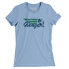 Dayton Wings Basketball Women's T-Shirt-Baby Blue-Allegiant Goods Co. Vintage Sports Apparel