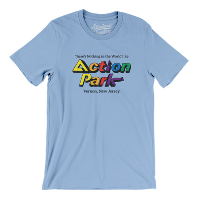 Action Park Amusement Park Men/Unisex T-Shirt-Baby Blue-Allegiant Goods Co. Vintage Sports Apparel