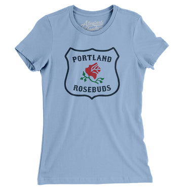Portland Rosebuds Hockey Women's T-Shirt-Allegiant Goods Co. Vintage Sports Apparel