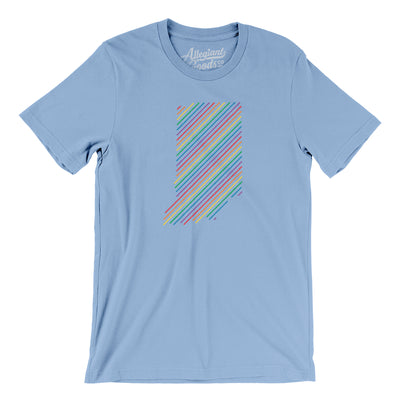 Indiana Pride State Men/Unisex T-Shirt-Baby Blue-Allegiant Goods Co. Vintage Sports Apparel