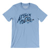 Albany Attack Lacrosse Men/Unisex T-Shirt-Baby Blue-Allegiant Goods Co. Vintage Sports Apparel