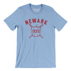 Newark Peps Baseball Men/Unisex T-Shirt-Baby Blue-Allegiant Goods Co. Vintage Sports Apparel