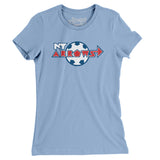 New York Arrows Soccer Women's T-Shirt-Allegiant Goods Co. Vintage Sports Apparel