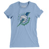 Rockford Lightning Basketball Women's T-Shirt-Baby Blue-Allegiant Goods Co. Vintage Sports Apparel