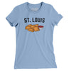 St. Louis Toasted Ravioli Women's T-Shirt-Baby Blue-Allegiant Goods Co. Vintage Sports Apparel