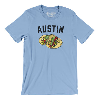Austin Tacos Men/Unisex T-Shirt-Baby Blue-Allegiant Goods Co. Vintage Sports Apparel