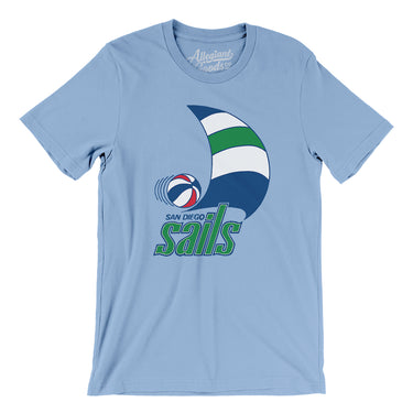 San Diego Sails Basketball Men/Unisex T-Shirt-Allegiant Goods Co. Vintage Sports Apparel