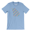 Georgia Pride State Men/Unisex T-Shirt-Baby Blue-Allegiant Goods Co. Vintage Sports Apparel