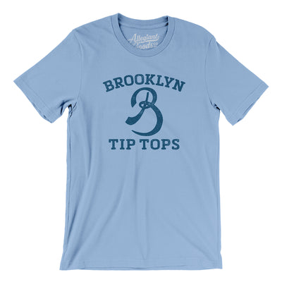 Brooklyn Tip-Tops Baseball Men/Unisex T-Shirt-Baby Blue-Allegiant Goods Co. Vintage Sports Apparel