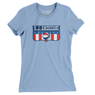New Jersey Americans Basketball Women's T-Shirt-Allegiant Goods Co. Vintage Sports Apparel