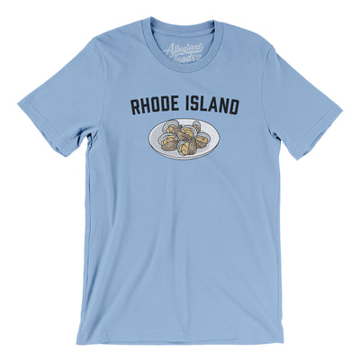 Rhode Island Clams Men/Unisex T-Shirt-Baby Blue-Allegiant Goods Co. Vintage Sports Apparel