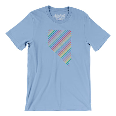 Nevada Pride State Men/Unisex T-Shirt-Baby Blue-Allegiant Goods Co. Vintage Sports Apparel