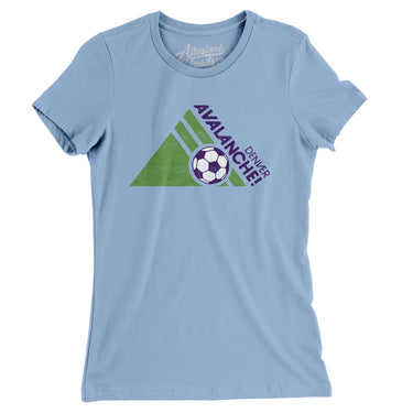 Denver Avalanche Soccer Women's T-Shirt-Allegiant Goods Co. Vintage Sports Apparel