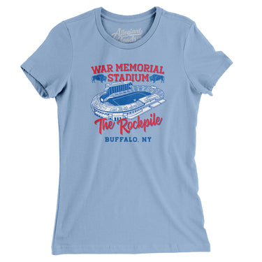 Buffalo War Memorial Stadium Women's T-Shirt-Allegiant Goods Co. Vintage Sports Apparel