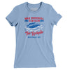 Buffalo War Memorial Stadium Women's T-Shirt-Baby Blue-Allegiant Goods Co. Vintage Sports Apparel