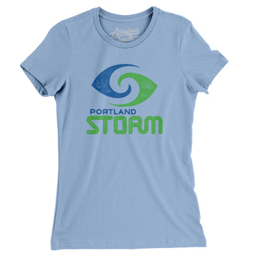 Portland Storm Football Women's T-Shirt-Allegiant Goods Co. Vintage Sports Apparel
