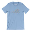 Virginia Pride State Men/Unisex T-Shirt-Baby Blue-Allegiant Goods Co. Vintage Sports Apparel