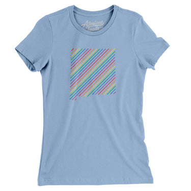 New Mexico Pride State Women's T-Shirt-Baby Blue-Allegiant Goods Co. Vintage Sports Apparel