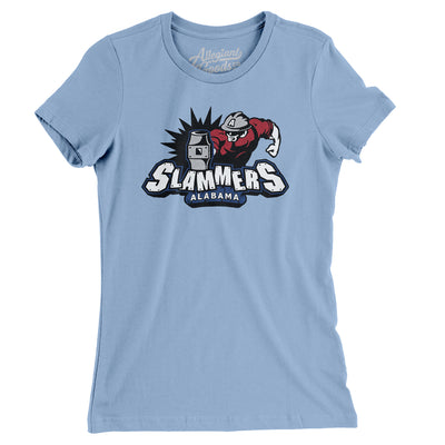 Alabama Slammers Hockey Women's T-Shirt-Baby Blue-Allegiant Goods Co. Vintage Sports Apparel