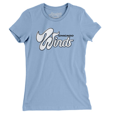 Chicago Winds Football Women's T-Shirt-Allegiant Goods Co. Vintage Sports Apparel