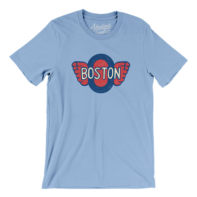 Boston Olympics Hockey Men/Unisex T-Shirt-Baby Blue-Allegiant Goods Co. Vintage Sports Apparel
