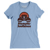 Memphis Southmen Football Women's T-Shirt-Baby Blue-Allegiant Goods Co. Vintage Sports Apparel