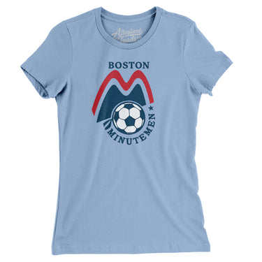 Boston Minutemen Soccer Women's T-Shirt-Allegiant Goods Co. Vintage Sports Apparel