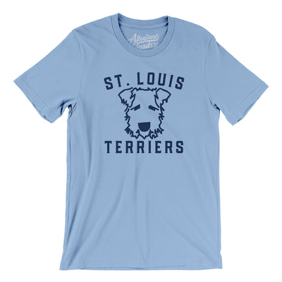 St. Louis Terriers Baseball Men/Unisex T-Shirt-Baby Blue-Allegiant Goods Co. Vintage Sports Apparel