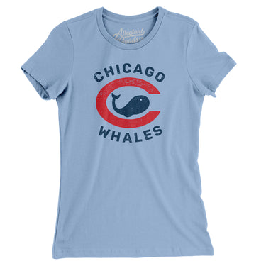 Chicago Whales Baseball Women's T-Shirt-Allegiant Goods Co. Vintage Sports Apparel