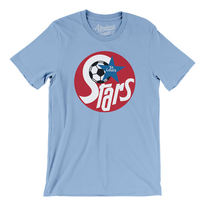 St. Louis Stars Soccer Men/Unisex T-Shirt-Baby Blue-Allegiant Goods Co. Vintage Sports Apparel