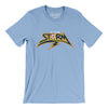 St. Louis Storm Soccer Men/Unisex T-Shirt-Baby Blue-Allegiant Goods Co. Vintage Sports Apparel