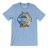 Minnesota Muskies Basketball Men/Unisex T-Shirt-Baby Blue-Allegiant Goods Co. Vintage Sports Apparel