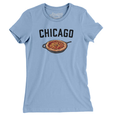 Chicago Style Deep Dish Pizza Women's T-Shirt-Allegiant Goods Co. Vintage Sports Apparel
