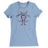 Thrill-ville USA Amusement Park Women's T-Shirt-Baby Blue-Allegiant Goods Co. Vintage Sports Apparel