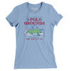 Polo Grounds Stadium Women's T-Shirt-Baby Blue-Allegiant Goods Co. Vintage Sports Apparel