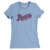 New York Rovers Hockey Women's T-Shirt-Baby Blue-Allegiant Goods Co. Vintage Sports Apparel