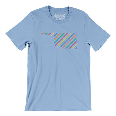 Oklahoma Pride State Men/Unisex T-Shirt-Baby Blue-Allegiant Goods Co. Vintage Sports Apparel