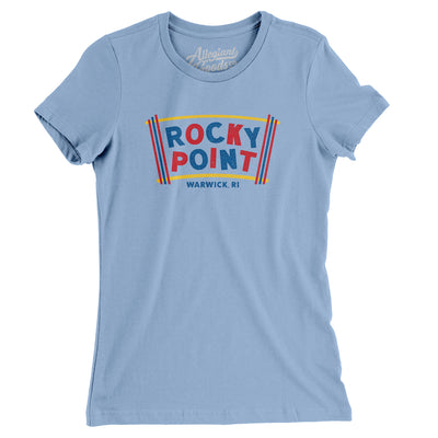 Rocky Point Amusement Park Women's T-Shirt-Baby Blue-Allegiant Goods Co. Vintage Sports Apparel