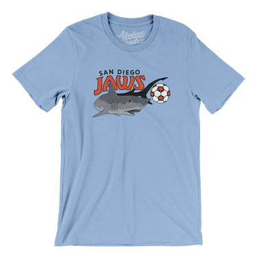 San Diego Jaws Soccer Men/Unisex T-Shirt-Allegiant Goods Co. Vintage Sports Apparel