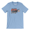 San Diego Jaws Soccer Men/Unisex T-Shirt-Baby Blue-Allegiant Goods Co. Vintage Sports Apparel