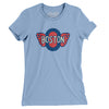 Boston Olympics Hockey Women's T-Shirt-Baby Blue-Allegiant Goods Co. Vintage Sports Apparel