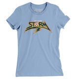 St. Louis Storm Soccer Women's T-Shirt-Allegiant Goods Co. Vintage Sports Apparel