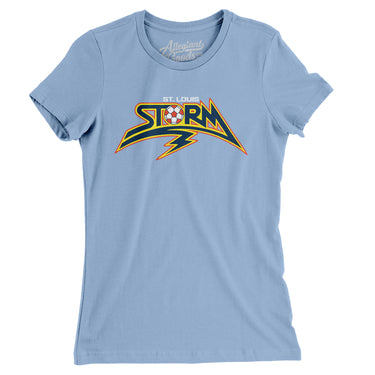 St. Louis Storm Soccer Women's T-Shirt-Allegiant Goods Co. Vintage Sports Apparel