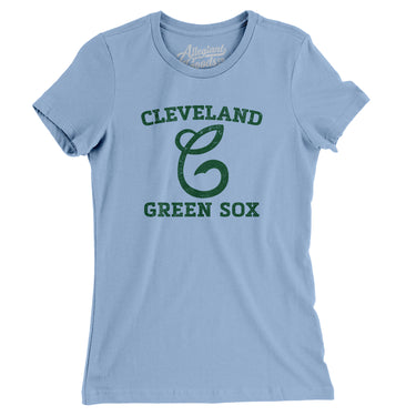 Cleveland Green Sox Baseball Women's T-Shirt-Allegiant Goods Co. Vintage Sports Apparel