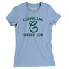 Cleveland Green Sox Baseball Women's T-Shirt-Baby Blue-Allegiant Goods Co. Vintage Sports Apparel