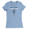 San Antonio Gunslingers Football Women's T-Shirt-Baby Blue-Allegiant Goods Co. Vintage Sports Apparel