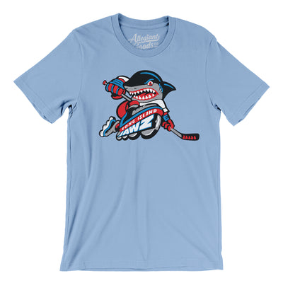 Long Island Jawz Roller Hockey Men/Unisex T-Shirt-Baby Blue-Allegiant Goods Co. Vintage Sports Apparel